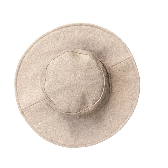 NWT ASN The Harper Felt Floppy Hat Tan Wide Brim Packable Boho Festival Coastal main image 5